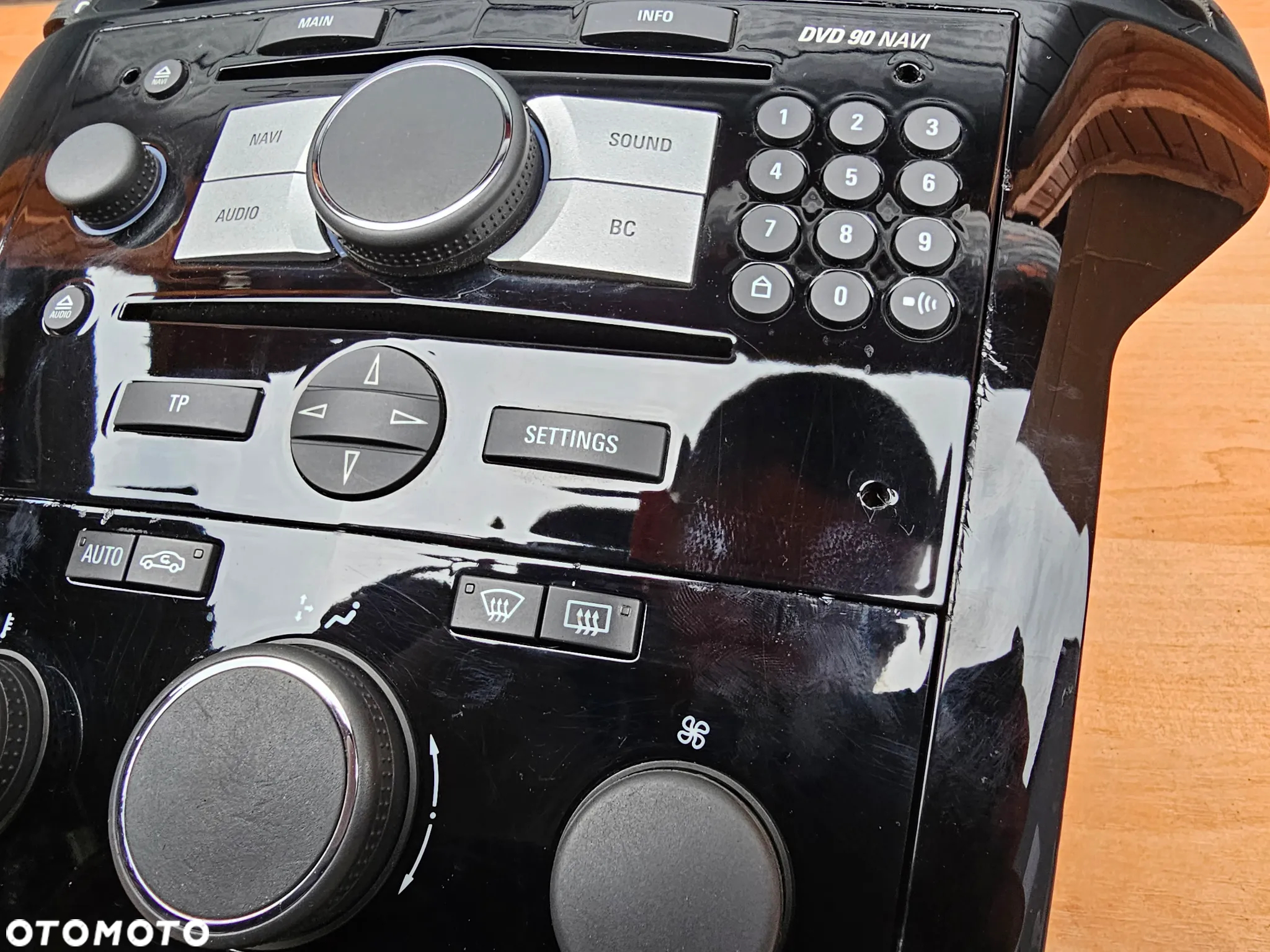 NAWIGACJA KOLOROWA RADIO PANEL MULTIFUNKCJA RAMKA OPEL ZAFIRA B DVD 90 NAVI PIANO BLACK CZARNE - 18