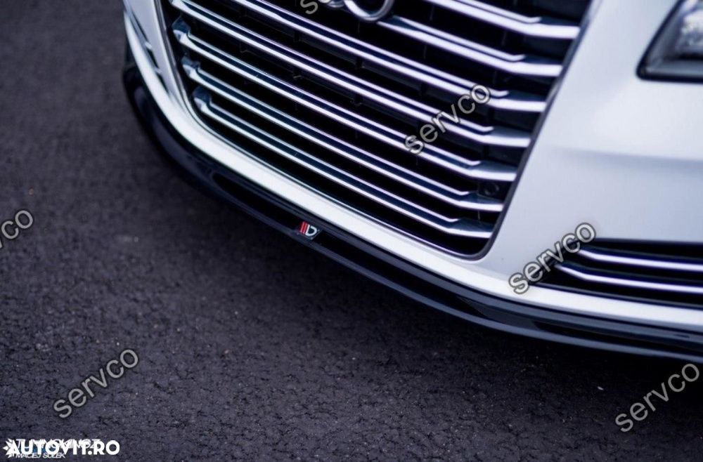 Prelungire splitter bara fata Audi A8 D4 2010-2013 v1 Maxton Design - 2