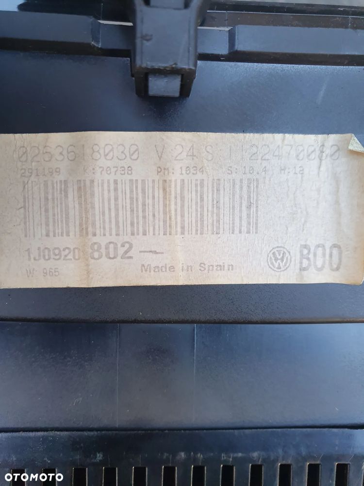 LICZNIK VW GOLF IV 4 1.4 1J0920802 POSIADAM 3 SZT - 8