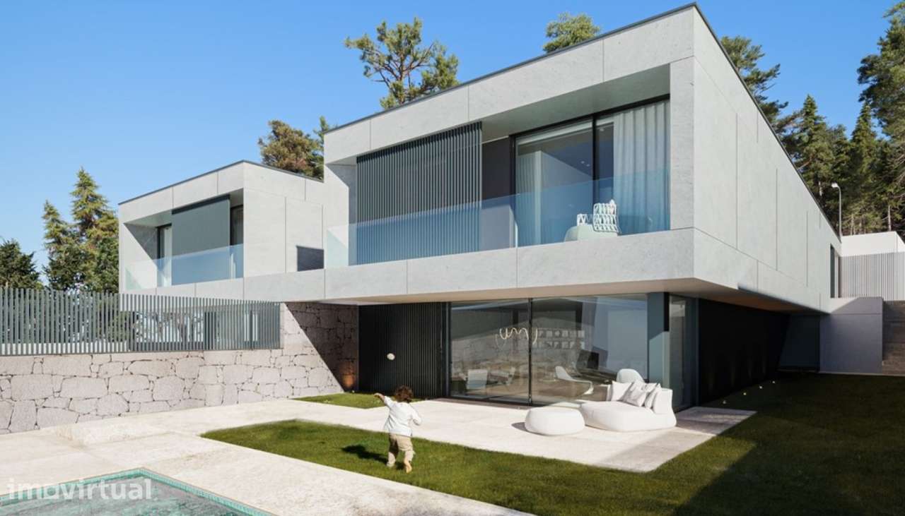 Moradia V3+1 com jardim e piscina em Guimarães - Grande imagem: 3/22