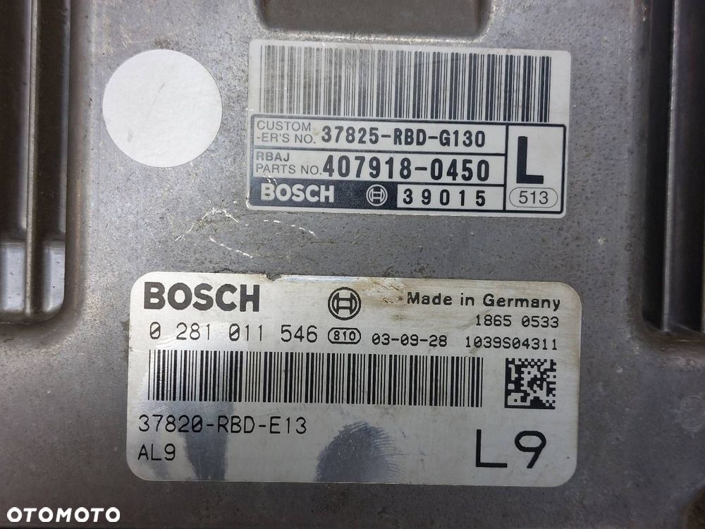 ZESTAW STARTOWY STACYJKA IMMO ACCORD VII 2.2 D 37820-RBD-E13 0281011546 - 2