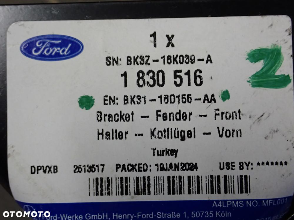 FORD TRANSIT 2014-2019 UCHWYT MOCOWANIE BŁOTNIK LEWY BK3116D155AA - 3