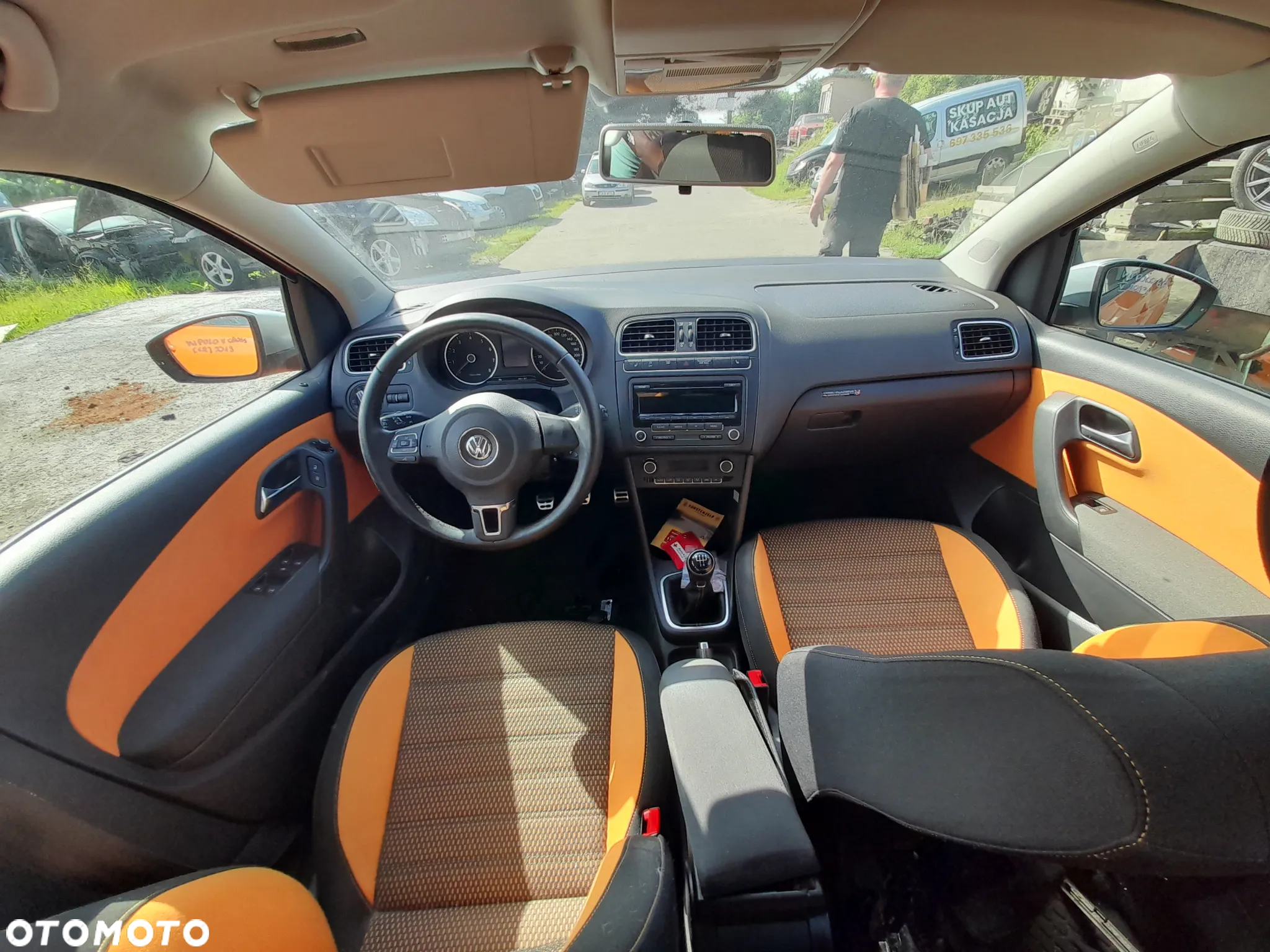 VW POLO V 6R PULPIT DESKA ROZDZIELCZA KONSOLA AIRBAG PASAŻERA - 9