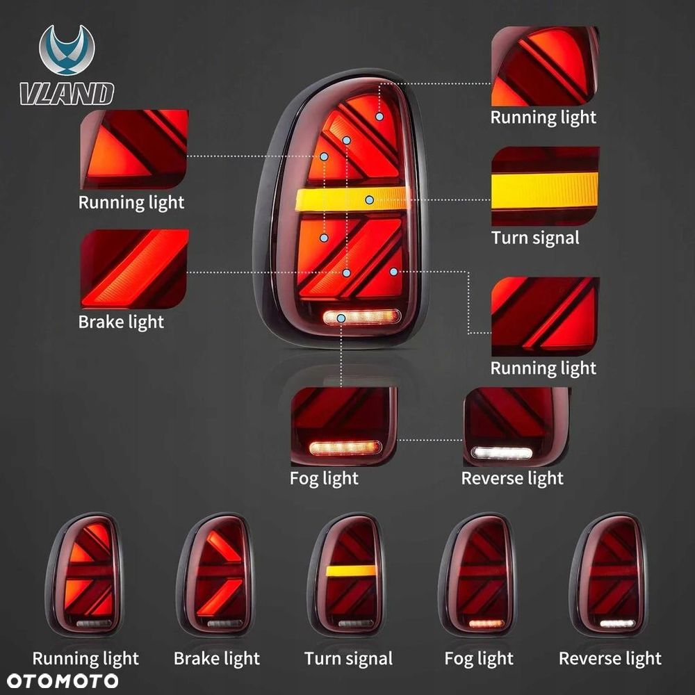 Lampy tylne kpl Bar Diodowe DTS Dynamiczne Mini Countryman r60 - 8