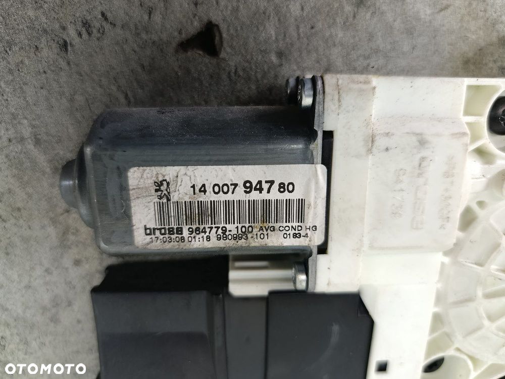 PODNOŚNIK SZYBY LEWY PRZÓD PEUGEOT 807 997834-102  774-60050-02 1400794780 - 3
