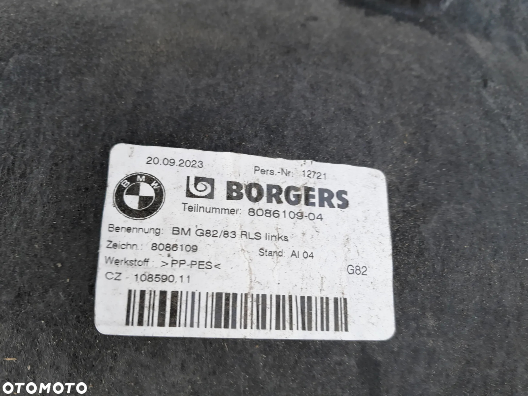 bmw m4 g82 g83 nadkole tyl tylnie tylne prawe 8086109 - 8
