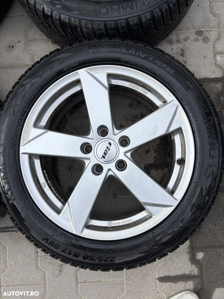 Set Jante/Set roti Audi A4 B9 225/50/17 cauciucuri KUMHO - 8