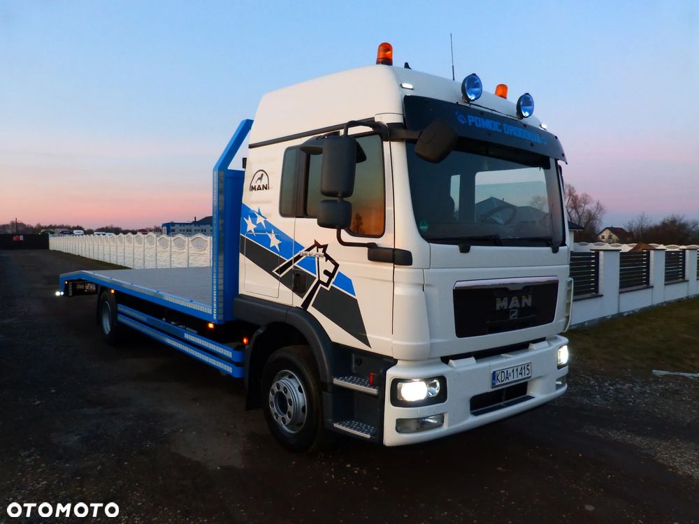 MAN TGM 15.290 POMOC DROGOWA AUTOLAWETA SPECJALNY EURO 5 DMC 15.500 KG ŁADOWNOŚĆ 9.000 KG XENON - 4