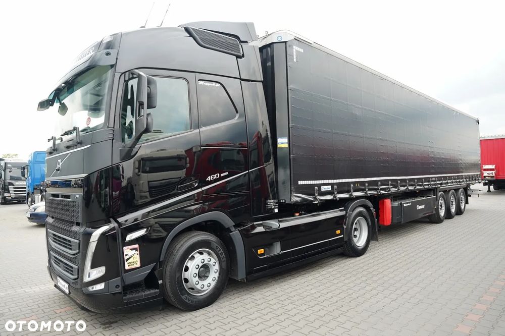 Volvo FH 460 / ZESTAW / KLIMA POSTOJOWA / OPONY 100% / I-SAVE / + KRONE FIRANKA / STANDARD / 2X OŚ PODNOSZONA / DACH PODNOSZONY / PALECIARA - 6