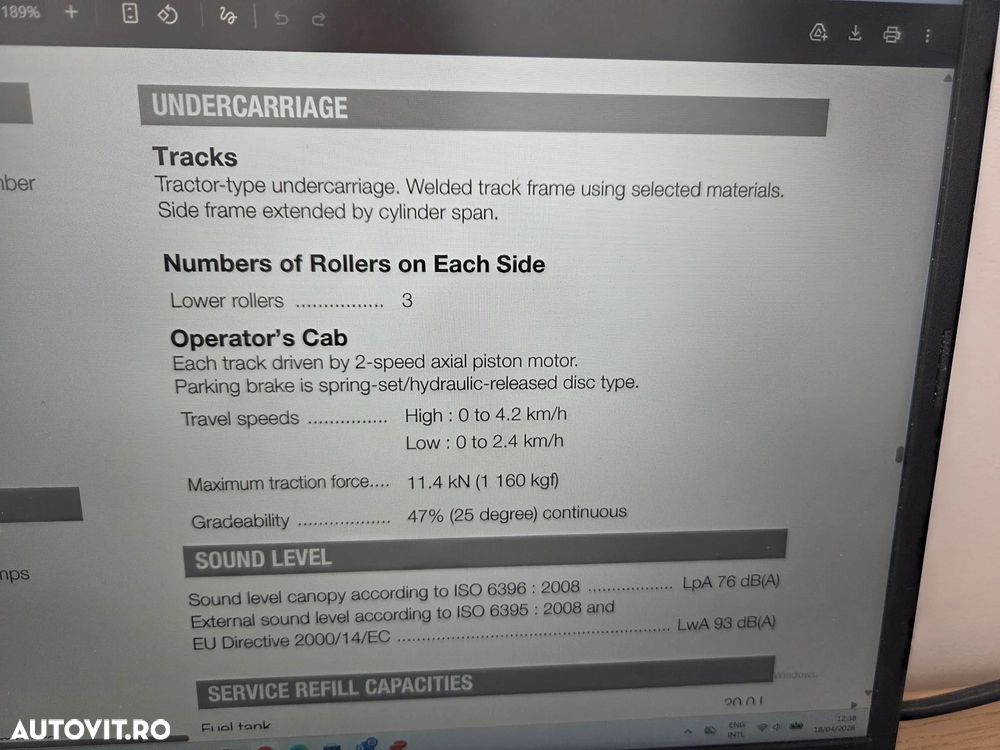 Hitachi ZX19U-6, 2tone, 2024, 539h, rotire in gabarit, Adanc sapare 2,5m, CUPLA RAPIDA+3 CUPE, Senile cauciuc 80% ok extensibile, latime 0,8m, inst picon, LAMA, produs in JAPONIA, sistem antifurt, posibilitate leasing 4ani-CA NOU-PROMOTIE 18.900 EUR+Tva - 34