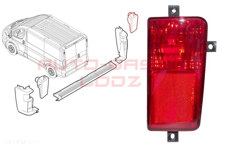 LAMPA ODBLASK PRAWY DUCATO JUMPER BOXER - 1