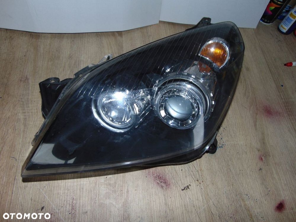 LAMPA LEWA LEWY PRZÓD PRZEDNIA OPEL ASTRA H EUROPA SOCZEWKA - 1