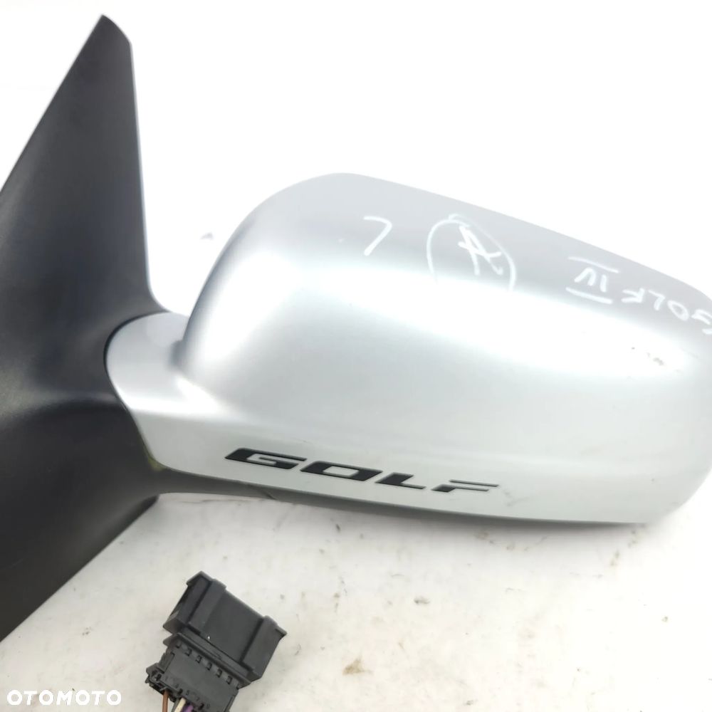 VW GOLF IV 4 BORA LUSTERKO LEWE ELEKTRYCZNE 5 PIN LA7W SREBRNE - 7