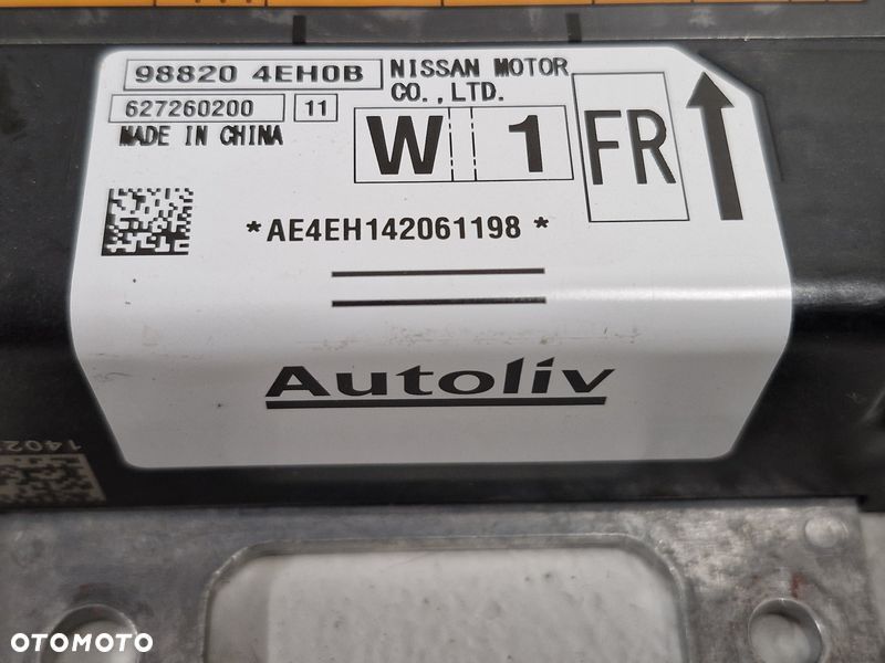 NISSAN QASHQAI II 2 J11 MODUŁ SENSOR STEROWNIK PODUSZEK POWIETRZNYCH 988204EH0B - 2