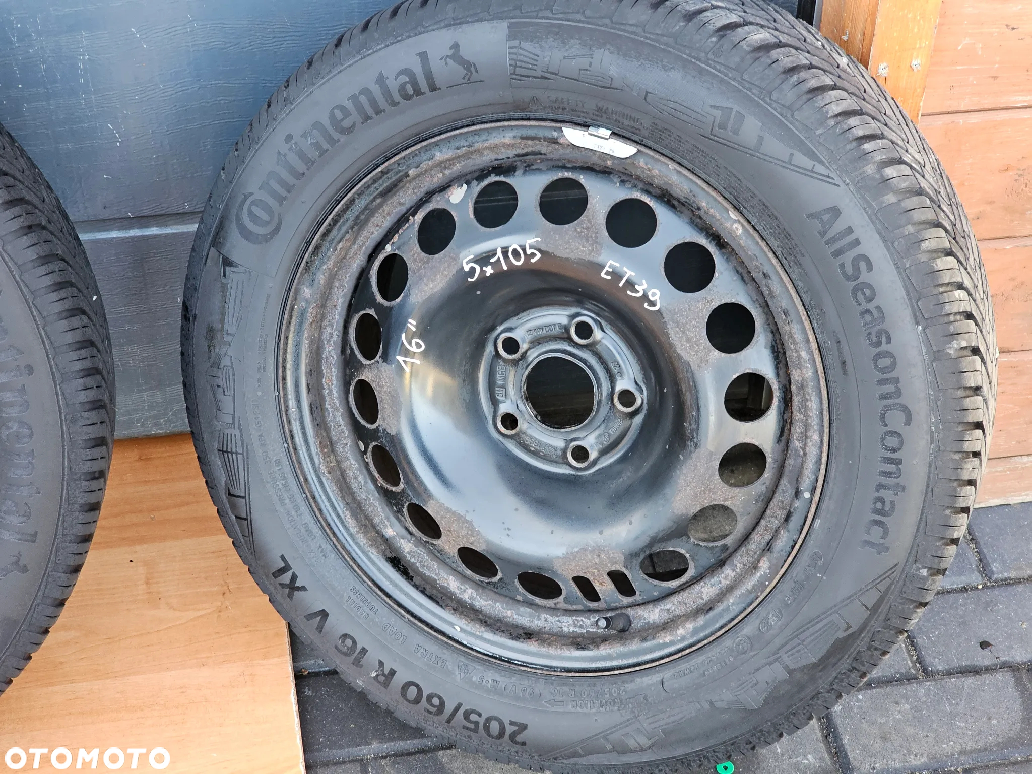 KOŁA FELGI STALOWE OPONY WIELOSEZONOWE 205/60 R 16 OPEL ASTRA J K MOKKA 5x105 ET39 - 2