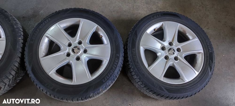Set jante aliaj pe 16 volkswagen vw golf 6 hatchback an 2010 cu anvelope de iarna DOT 2021 - 6