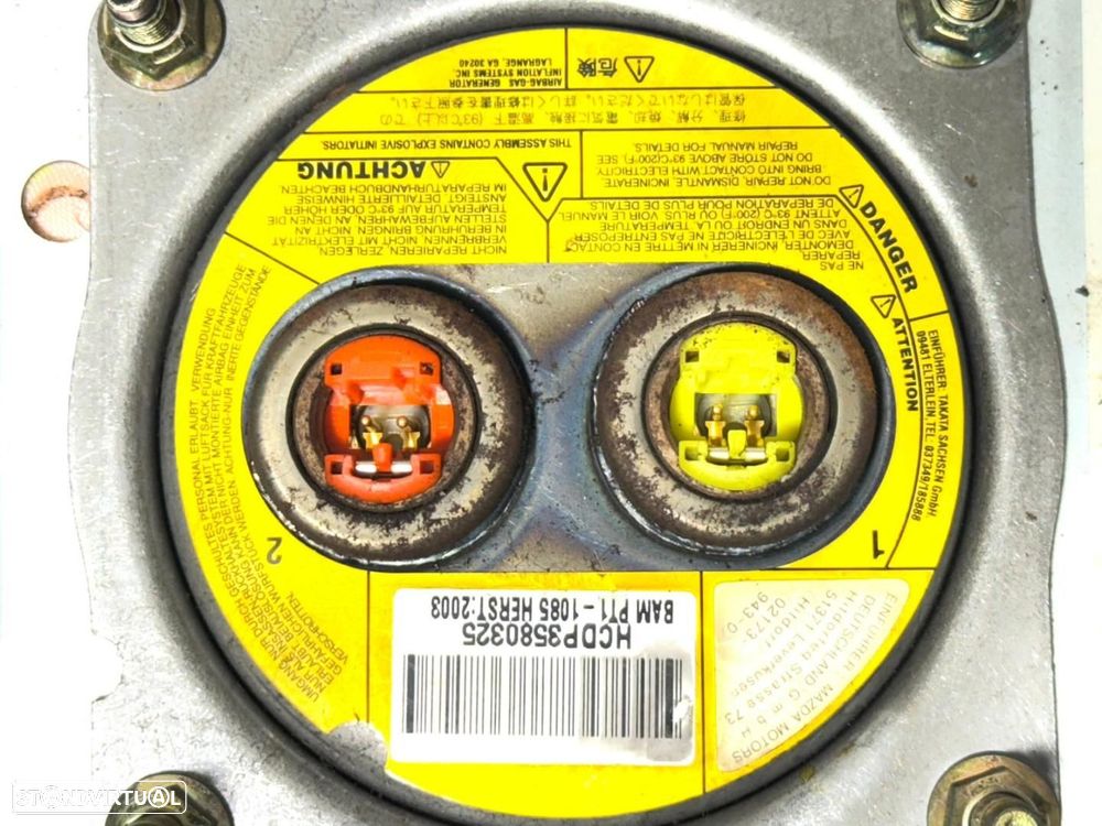 Conjunto airbags E Cintos Frente MAZDA 6 Station Wagon (GY) 2.0 DI GJ6A57K30C GJ... - 4