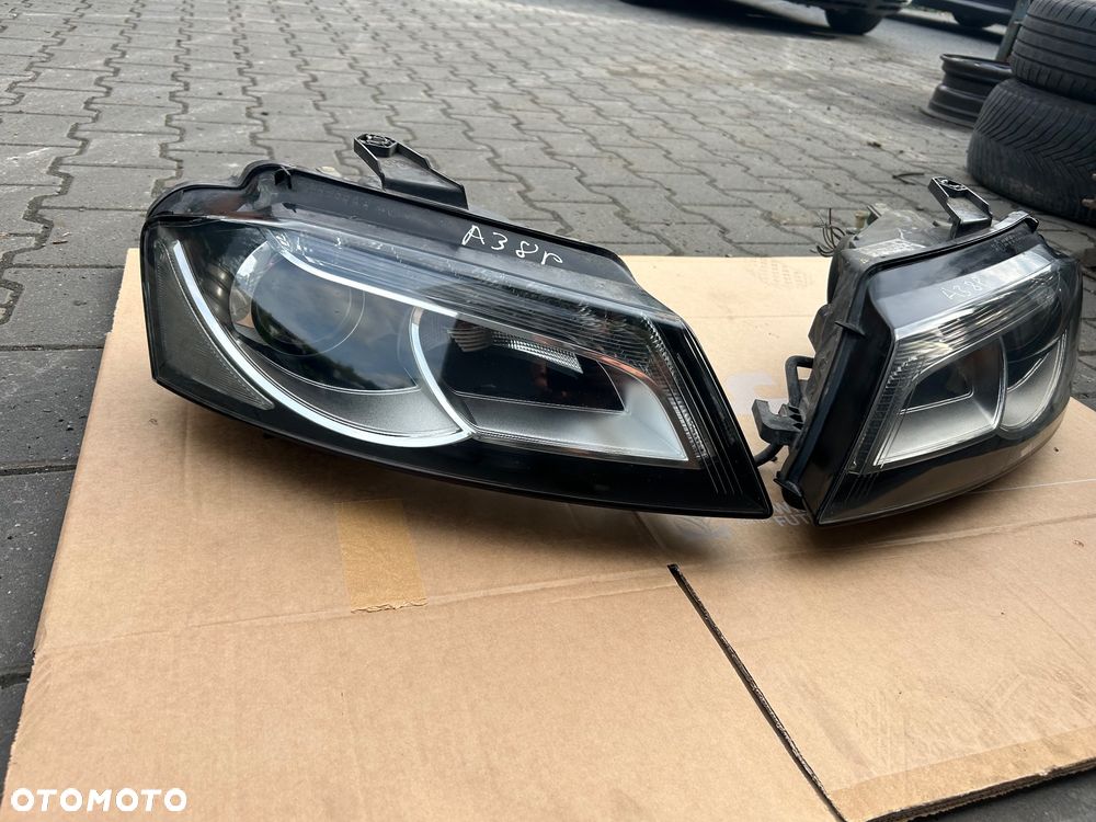 Audi A3 8P lift lampa prawy przód xenon led Europa 8P0941004  8P0941003 przetwornice - 5