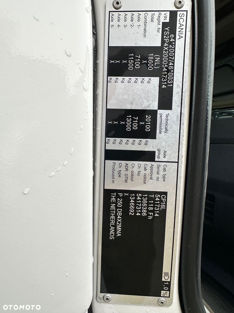 Scania P250 euro 6 Idealny Stan z Holandii - 23