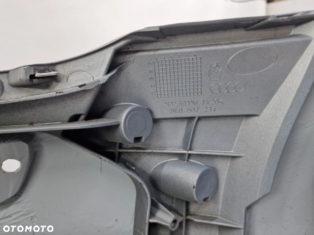 AUDI A4 / S4 / RS4 S-LINE DTM 04- ORYGINALNY ŁADNY ZDERZAK PRZEDNI PRZÓD + ŚLIZGI + KRATKA BOCZNA LEWA , NR 8E0807437ALK , NR AUKCJI NZ1018 - 35