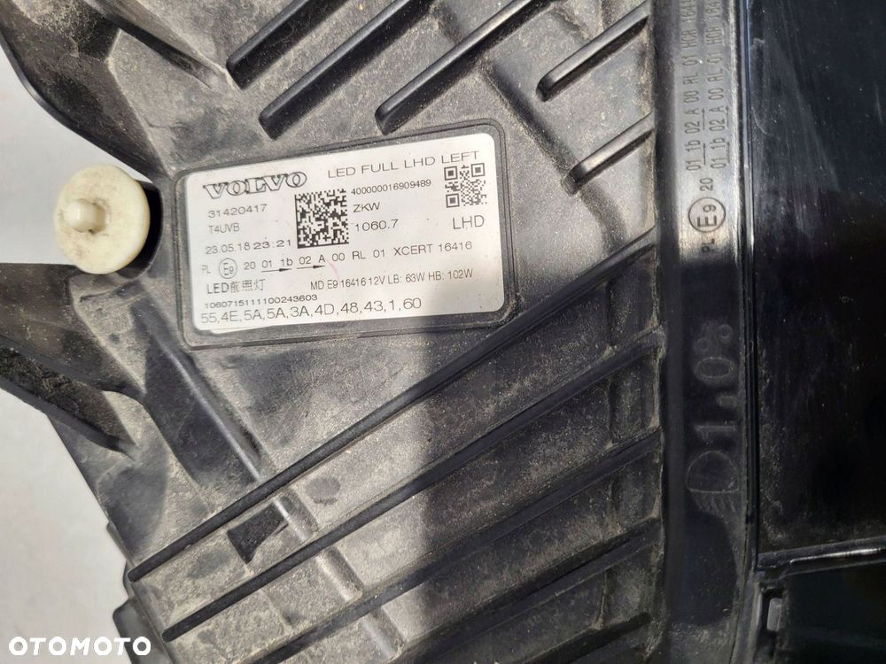 volvo xc60 sm full led przód strona lewa 31420417 - 6
