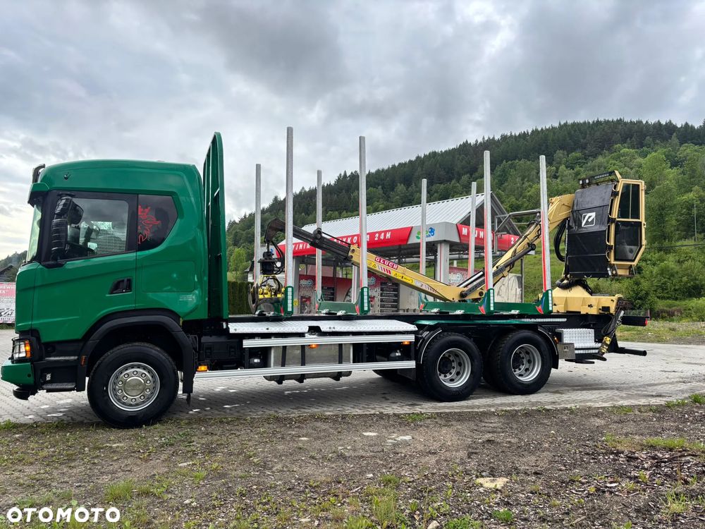 Scania Scania 500XT 6X4 EURO 6 Resor Resor Dzwig HDS z kabiną Do drewna Lasu dłużycy kłody Palfinger - 2