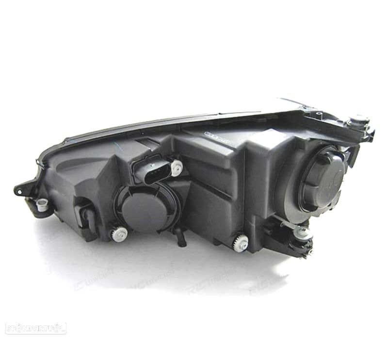 FAROS VOLKSWAGEN VW GOLF 7 12-17 U-TYPE DRL DINAMICOS PRETO - 2
