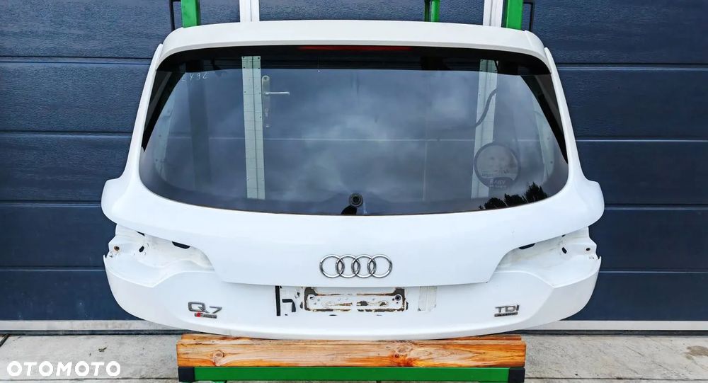 AUDI Q7 4L LIFT 09-15R KLAPA BAGAZNIKA S-LINE BIALA LY9C SZYBA WYCIERACZKA - 1