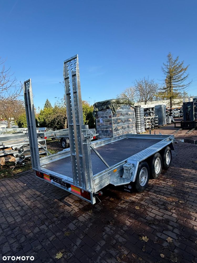 Niewiadów Przyczepa do przewozu sprzętu budowlanego Niewiadów K4035 400x190cm 3500kg 3 osie pod koparke minikoparka walec MOTOMUS Borowa - 9