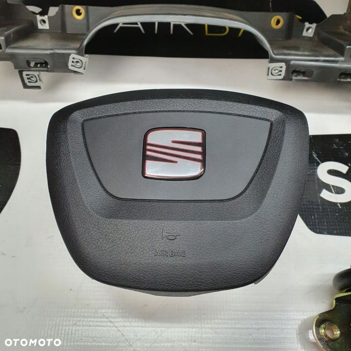 SEAT EXEO DESKA ROZDZIELCZA KONSOLA KOKPIT PULPIT PODUSZKI AIRBAG AIR BAG PASY KIT SET - 6