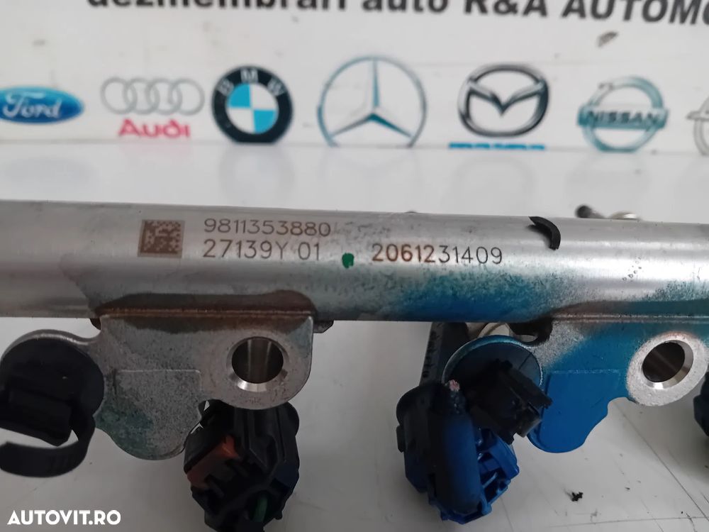 Rampa Injectoare Opel Citroen Peugeot 1.2 B HN05 9811353880 Corsa F 2008 3008 C3 C4 Cactus Crossland - 4