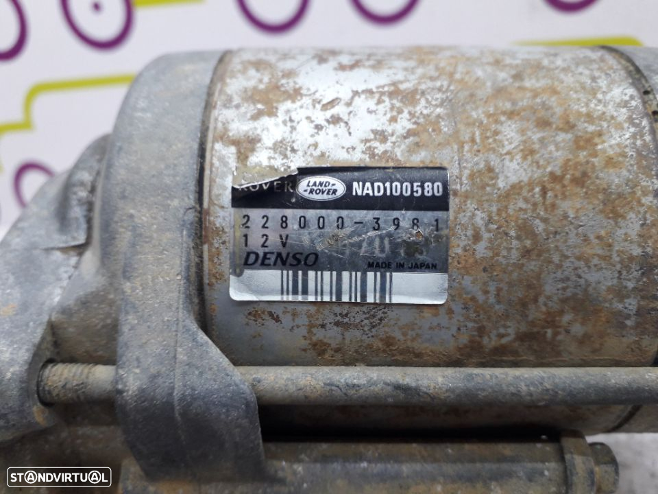 Motor Arranque Land Rover Freelander 2.0 Di 100Cv de 1999 - Ref: 2280003981 - NO40036 - 2