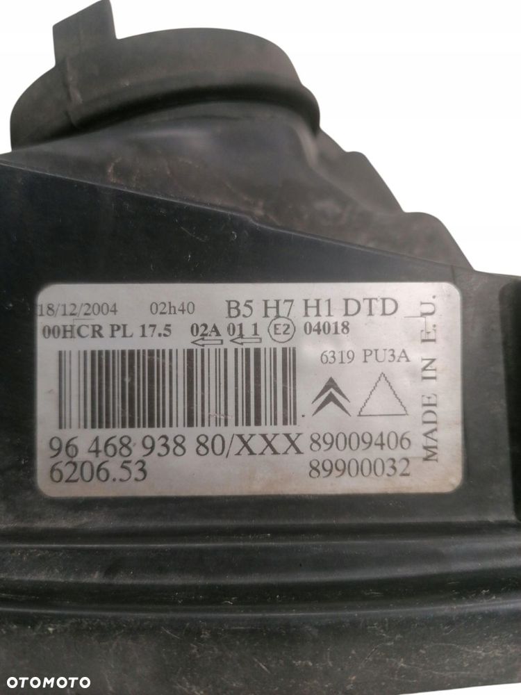 lampa prawa przednia przód citroen c4 i 9646893880 89009406 89900032 - 4