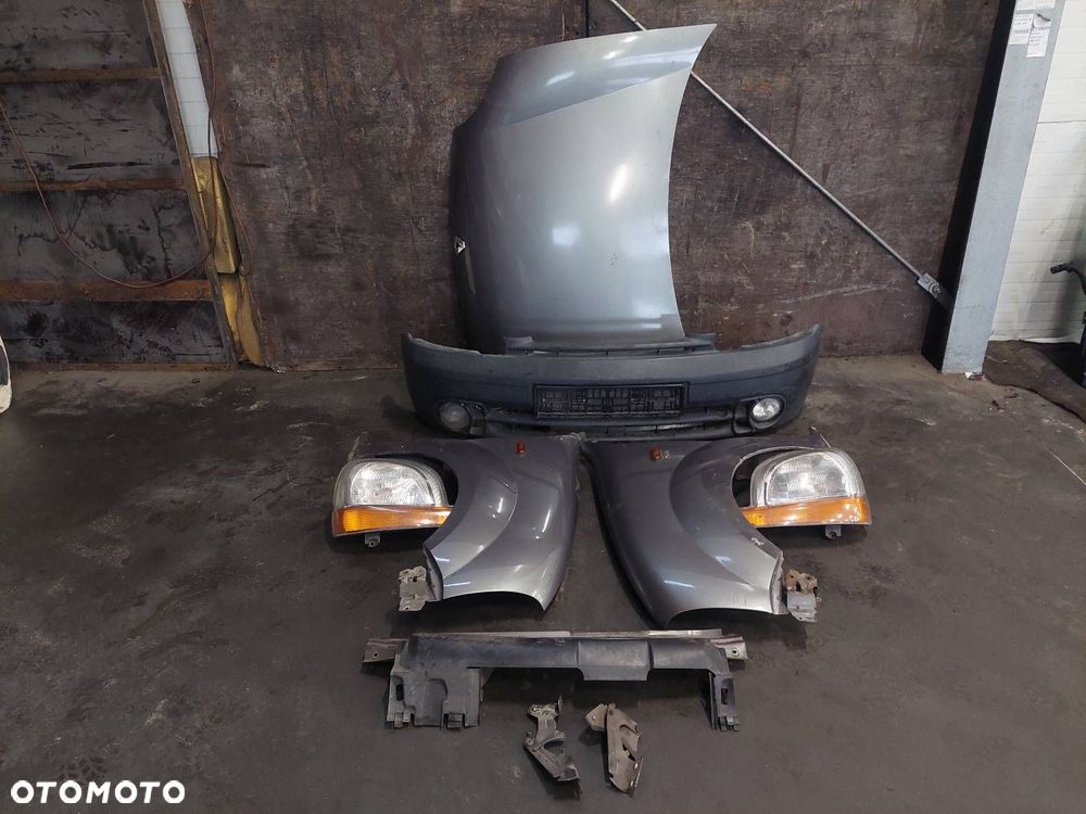 KOMPLETNY PRZÓD MASKA ZDERZAK BŁOTNIKI LAMPY RENAULT KANGOO I NV603 - 1