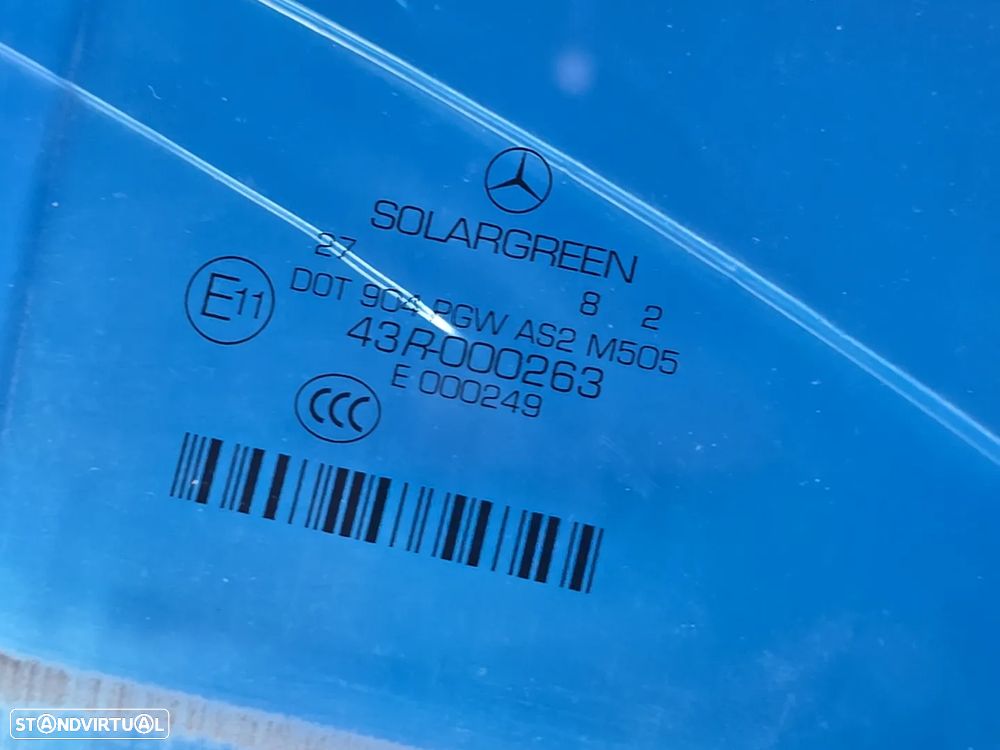 Vidro da porta traseira direita vidro laterais para mercedes w221 S class Li 2006- SOLARGREEN (2x no estoque) - 5