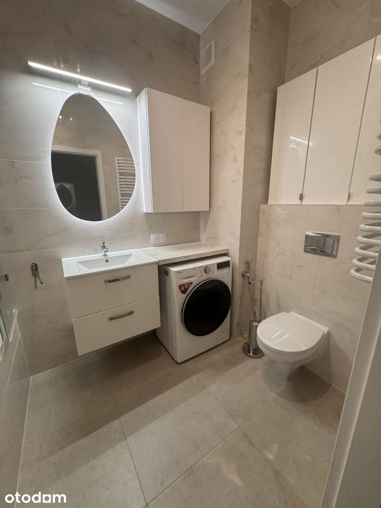 Nowe 2‑pokojowe mieszkanie 44 m² z klimatyzacją, balkonem i garażem