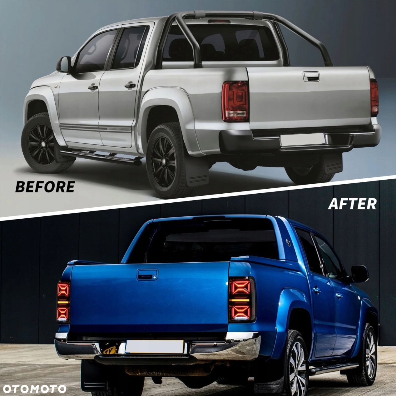 Lampy tyl ne kpl Vland Full Led Neon Diody Tuning VW Amarok 2h 2h1 2010-23 - 10