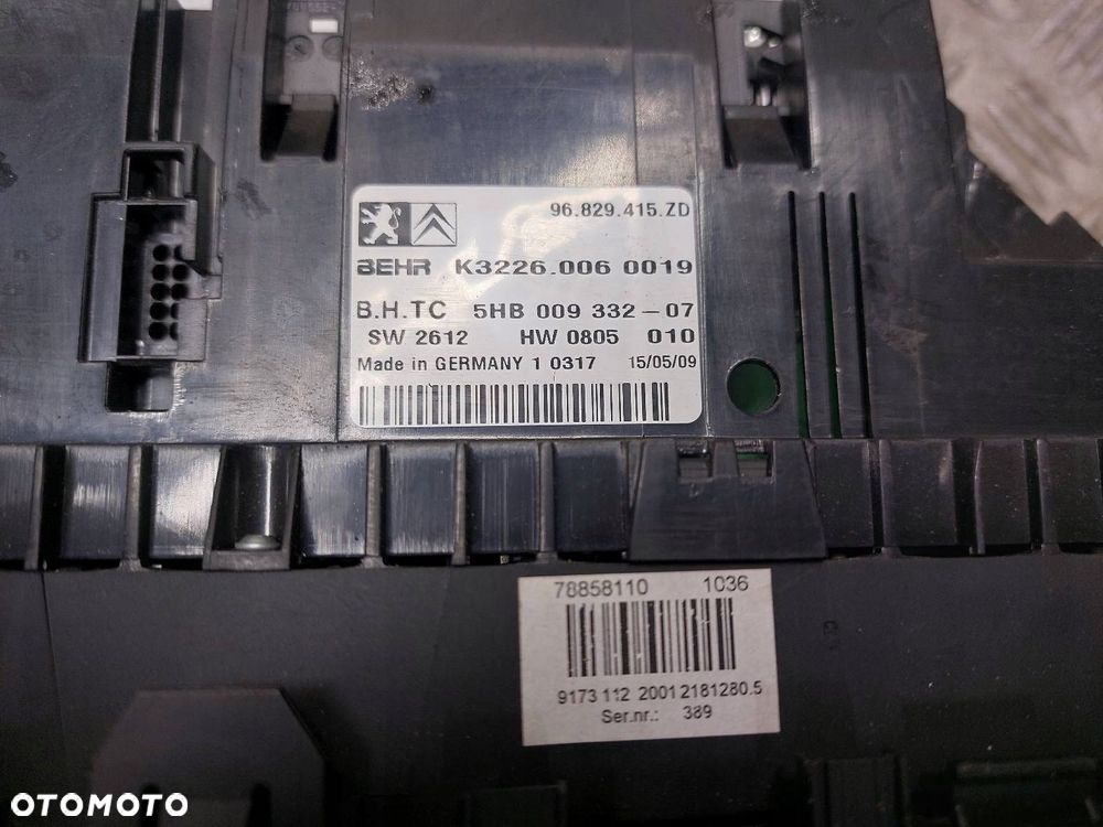 RADIO ODTWARZACZ + WYŚWIETLACZ CITROEN C5 II 9664993180 96661984ZD - 6