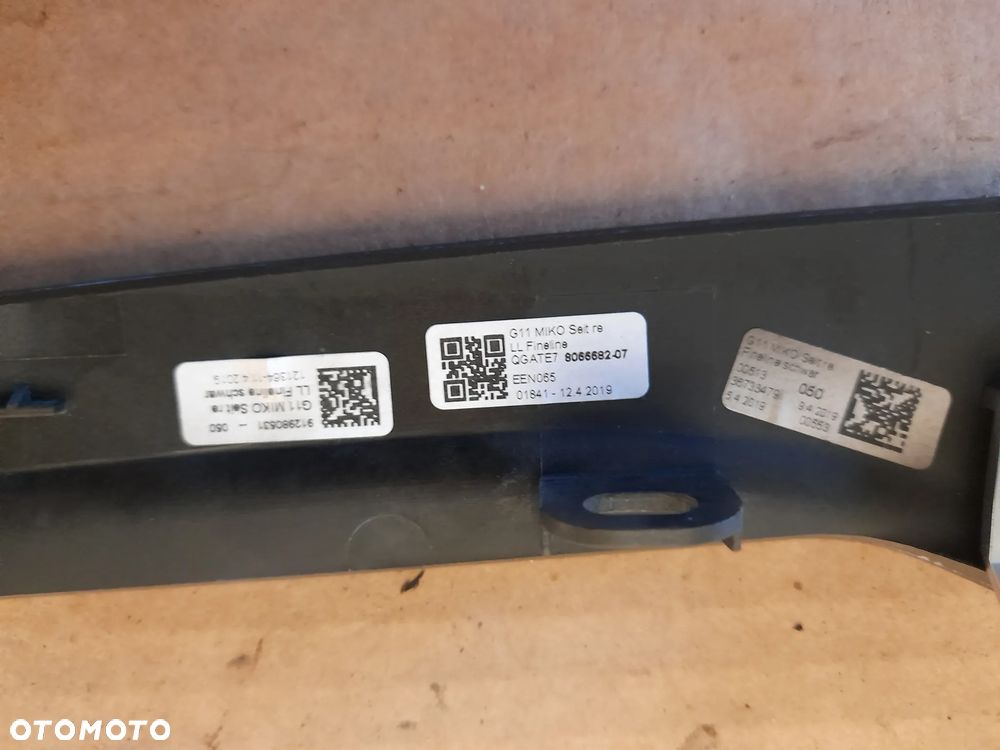 Listwa nakładka podłokietnika przedniego prawa i lewa komplet BMW G11 G12 8066682 8066681 - 4