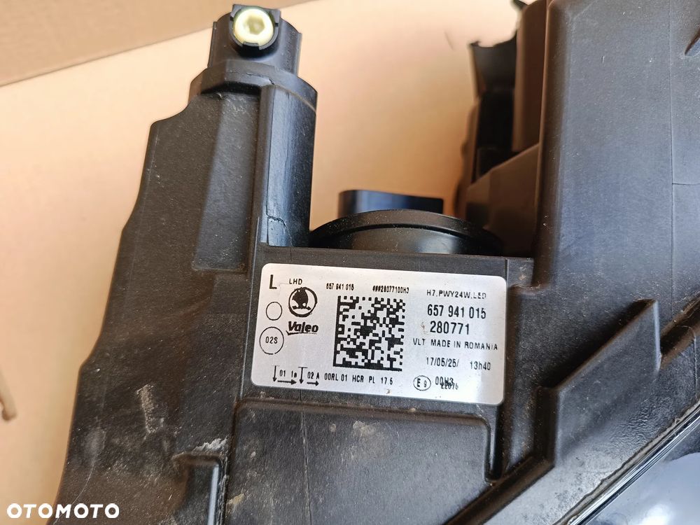 Full Led przedni lewy Skoda Scala lampa lewa 657941015 półled - 3
