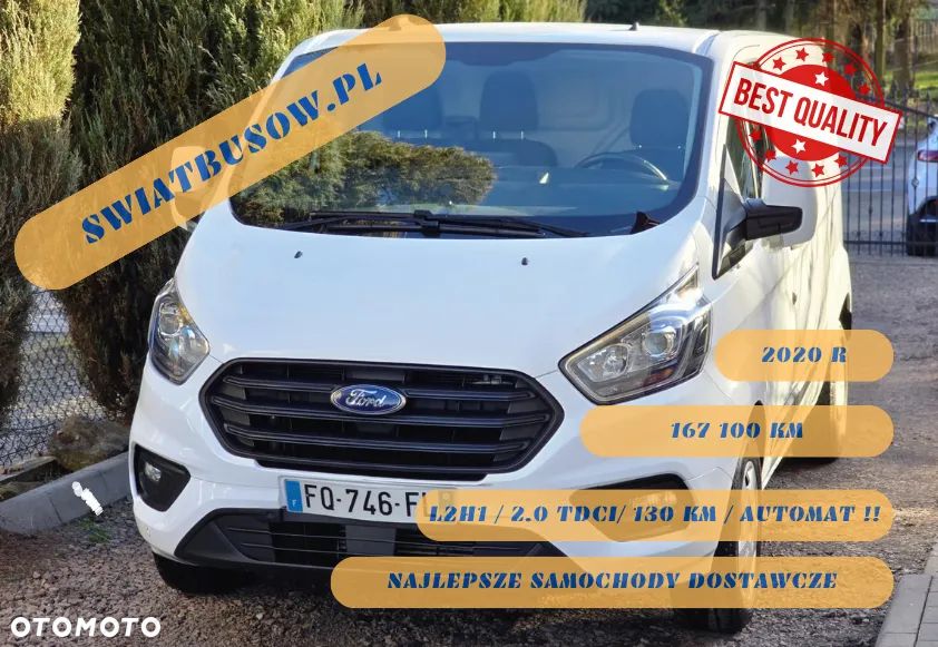 Ford TRANSIT CUSTOM L2H1 LONG LIFT 2.0 DCI 130 KM E6+*LED*AUTOMAT*Klima*PDC*FV23%! - 1