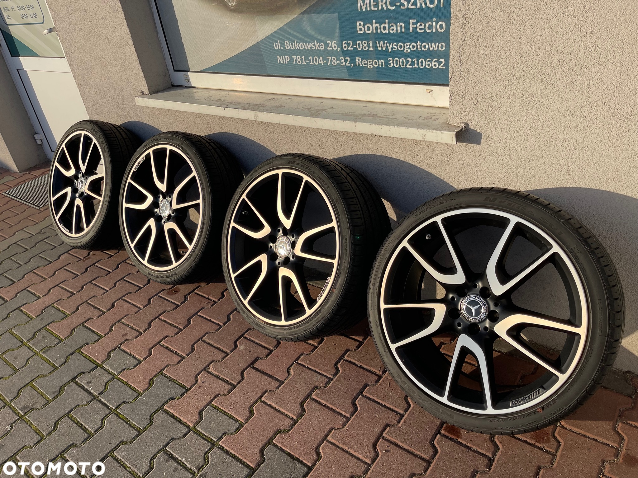 KOLA FELGI ALUMINIOWE MATOWE 20 AMG OPONY MERCEDES E W213 W238 CLS W257 ORYGINAL DEMONTAZ IDEALNE MAT 9JX20 8JX20 2134012500 2134014000 - 2