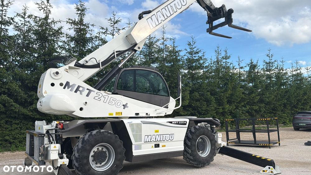 Manitou Ładowarka teleskopowa Manitou Mrt 2150 + Privilage Roto obrotowa 360 Pilot sterowanie radiowe Kosz Widły 2016/17 1840 2550 2540 silnik Mercedes 2150+ Merlo - 25