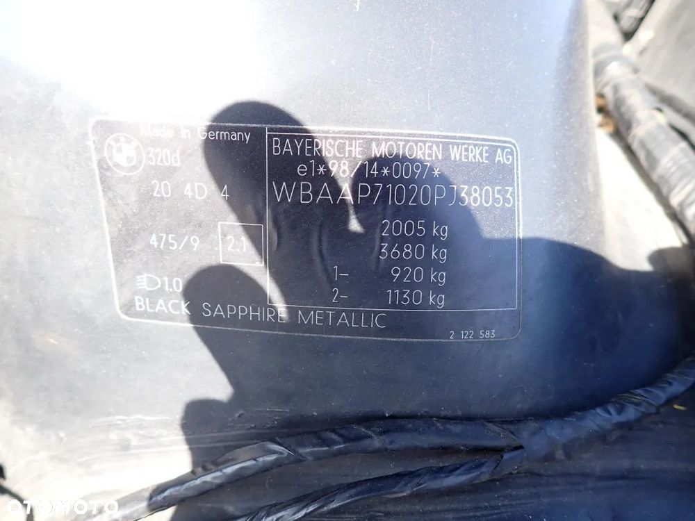 CZĘŚCI - Bmw E46 2,0 D M47D20 150KM KOMBI LIFT lakier 475/9 2002r. INDEX - 9624 - 6