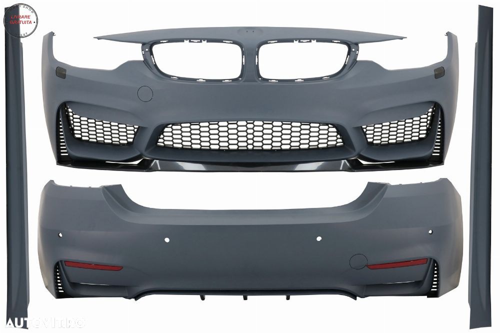 Pachet Exterior Complet BMW Seria 4 F32 Coupe F33 Cabrio (2013-2019) M4 Design- livrare gratuita - 1