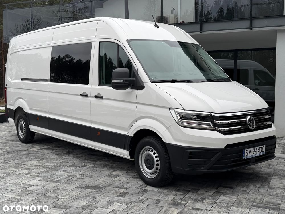 Volkswagen Crafter Brygadowy 7 osób / L4H2 / Oryginalna zabudowa VW / 2.0 TDI 140km / EURO6 / Najbogatsza wersja / FULL LED / Automatyczna skrzynia biegów / FV 23% - 3