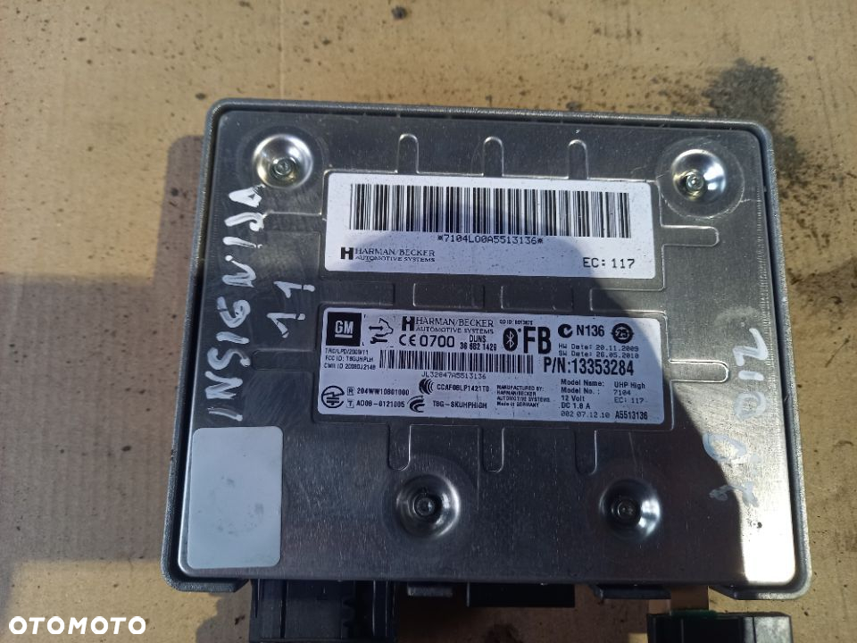 MODUŁ BLUETOOTH 13353284 ASTRA J ZAFIRA C INSIGNIA - 2