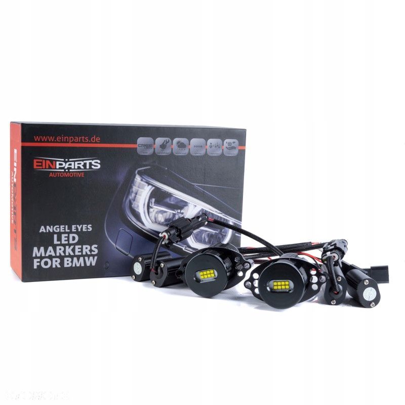 Marker Led 2x 80w Diody Cree Ringi Angel reflektor Lampa Xenon BMW 3 e90 91 - 6