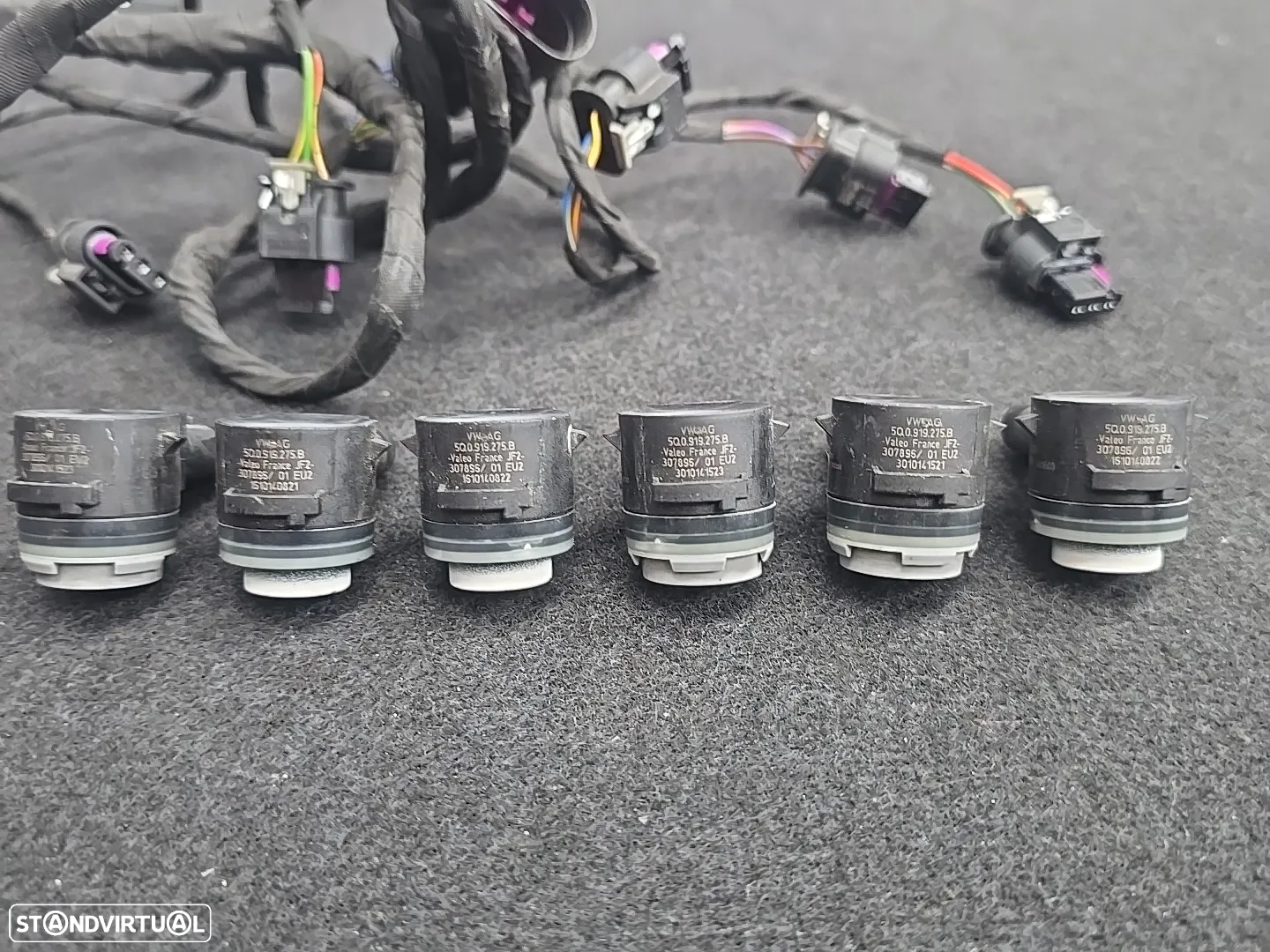 Sensores de estacionamento PDC traseiros Com cablagem conjunto kit originais para audi TT TTS 8S 2016- - 6