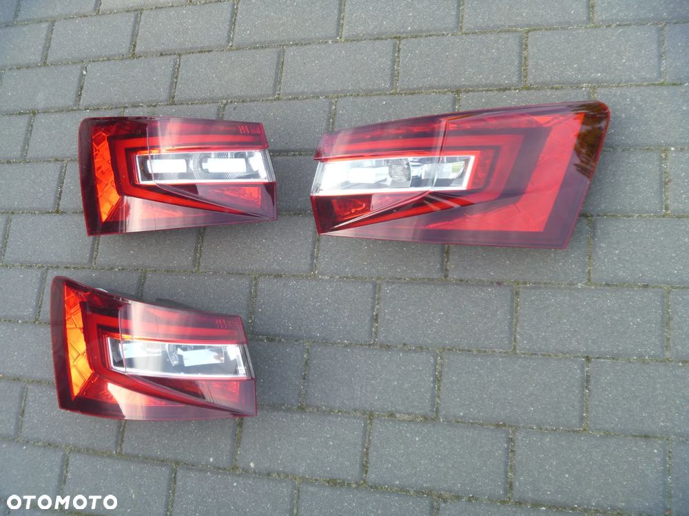 SKODA SUPERB III KOMBI ZDERZAK TYLNY DYFUZOR ŁADNY ORYGINAŁ - 6